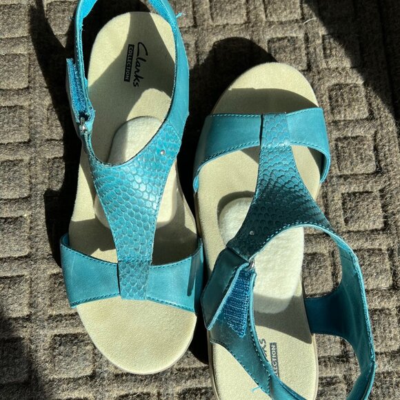 Sandals - Blue Size 8 Clarks - Picture 5 of 5